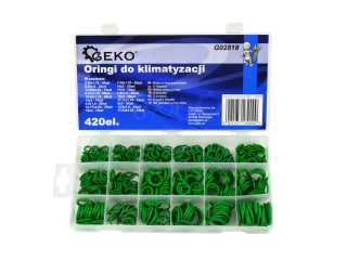 GEKO G02818 O-krúžky pre klimatizáciu 420 kusov tesniace krúžky