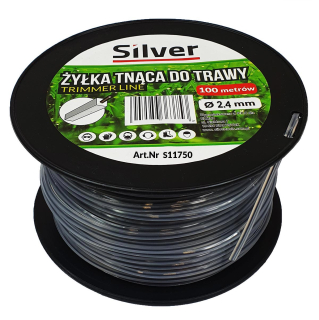 Elmax S11750 ZOSILNENÁ STRUNA DO KROVINOREZU ŠTVOREC 2,4mmx100m