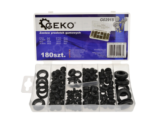 GEKO G02915 / KD10485 Sada gumových priechodiek 6-24mm 180ks