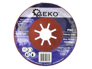 Geko G78701 10ks Fíbrový brúsny kotúč na keramickú dlažbu a gres 125mm P60