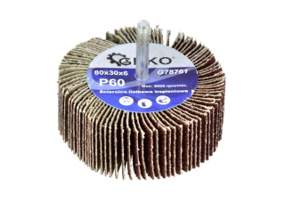 Geko G78761 Brúsny kotúč so stopkou na brúsenie 80x30x6mm 1ks P60