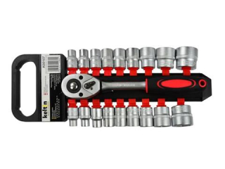 Keltin K00107 Nástrčné hlavice 1/2", kľúče, račňa 8-32mm 19ks SADA