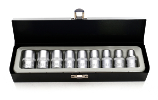 Kraft&Dele KD10227 Nástrčné kľúče hlavice sada torx 9ks E10-E24 1/2"