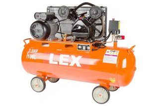 LEX LXC100-2 100l 2,8kW Kompresor olejový 480l/min 2 PIESTY 230V dvojvalcový