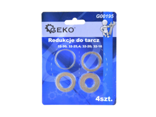 GEKO G00195 Redukcia na kotúče s otvorom 32mm 4 kusy 32-30; 32-25,4; 32-20; 32-16