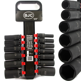 MAR-POL M58291 Súprava nástrčných kľúčov pre rázový uťahovák hlavice 1/2 "8-32mm