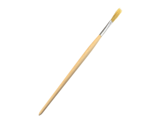 GEKO G66044 Štetec okrúhly 6 mm, drevená rukoväť 12 ks SADA