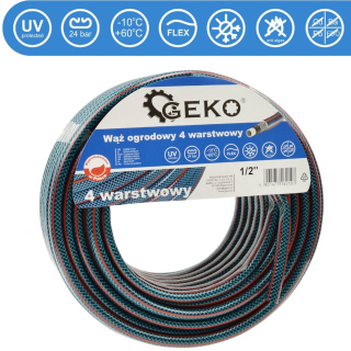 GEKO G73782 Záhradná hadica 1/2" 20m na vodu 4-vrstvová