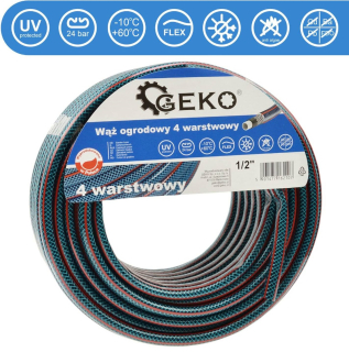 GEKO G73783 Záhradná hadica 1/2" 30m na vodu 4-vrstvová