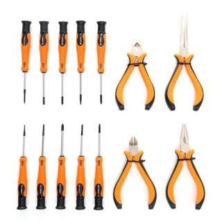 KRAFT&DELE KD10894 SADA SKRUTKOVAČOV & KLIEŠTÍ 14 KS, krížové, ploché, TORX