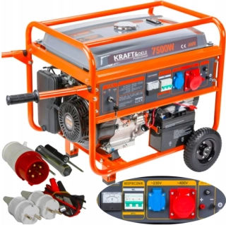 KRAFT&DELE KD147 Trojfázová elektrocentrála 7500W 230/380V AVR