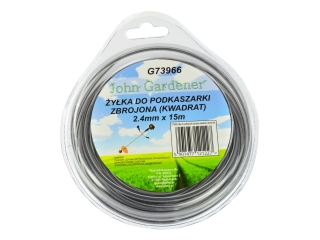 GEKO G73966 ZOSILNENÁ STRUNA SILÓN LANKO DO KROVINOREZU / VYŽÍNAČA, ŠTVOREC 2,4mmx15m