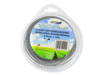 GEKO G73968 ZOSILNENÁ STRUNA SILÓN LANKO DO KROVINOREZU / VYŽÍNAČA, VLNITÁ 3,0mmx15m