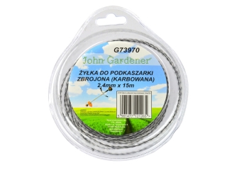 GEKO G73970 NÁHRADNÁ STRUNA DO KROVINOREZU / VYŽÍNAČE, VLNITÁ 2,4mmx15m