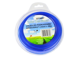 GEKO G73987 NÁHRADNÁ STRUNA DO KROVINOREZU / VYŽÍNAČA 6-UHOLNÍK 2,4mmx50m