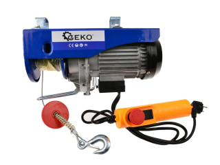 GEKO G01089 LANOVÝ ELEKTRICKÝ NAVIJAK 1300W kladkostroj zdvihák 400/800kg
