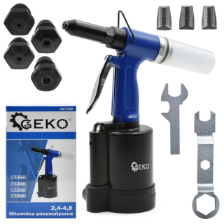 GEKO G01349 Pneumatická nitovačka 2,4 - 4,8 mm, nitovací nástroj