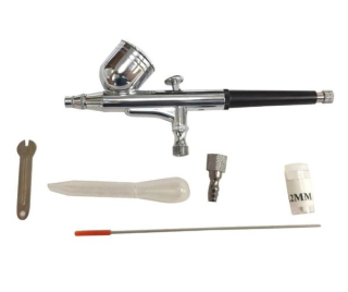 MAGMA AB-130 Airbrush striekacia pištoľ sada na maľovanie nanášanie farby 0,2mm 0,3mm