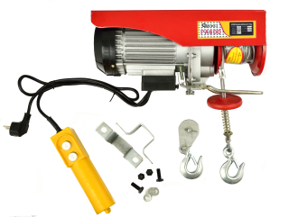 GEKO G01088 1200W LANOVÝ ELEKTRICKÝ NAVIJÁK kladkostroj zdvihák 300/600kg 