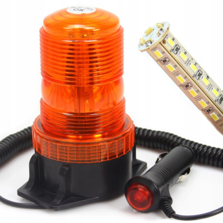 Mar-pol M82713 LED maják oranžové výstražné svetlo 10-110V 30-LED