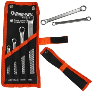 MAR-POL M58164P Očkové kľúče Torx 4 kusy (6-24 mm)