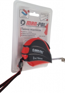MAR-POL M51022 Zvinovací meter, merítko kovové 2m x 16mm merací pásik
