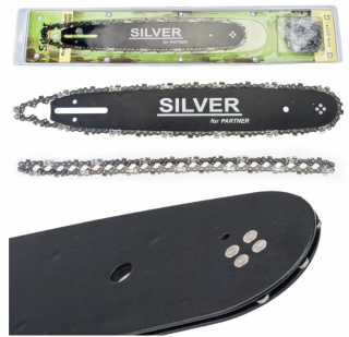 SILVER S11141 Vodiaca lišta na pílu Partner + 2 reťaze 3/8, 14" 35cm 050 52