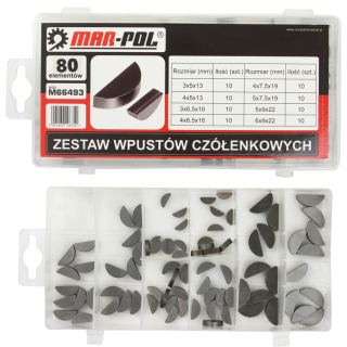 MAR-POL M66493 Woodruffové segmentové perá 80ks
