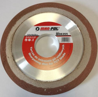 MAR-POL M08355 Kotúč na ostrenie píl 125x10x32x8x2mm