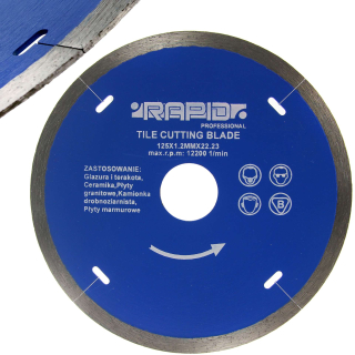 Marpol M08713 Kotúč rezný diamantový 125x1,2x22,23mm na obklad dlažbu
