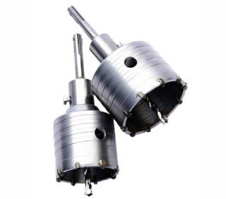GEKO G40003 Korunkový vrták do betónu múru 65+80 mm SDS plus vykružovák sada