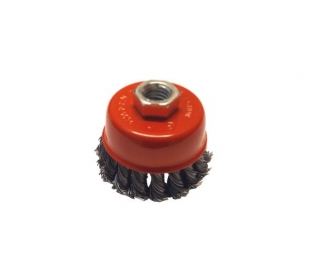 MAGMA Drôtená kefa drôtik, pletený čelný drôt 65mm M14