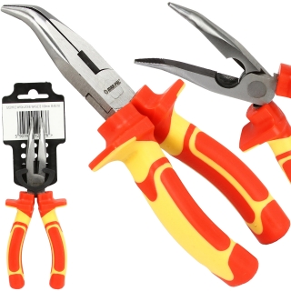 MAR-POL M49218 Izolované ohnuté kliešte 180mm 1000V