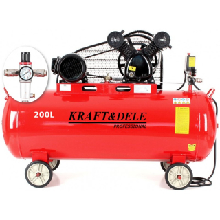 Kraft&Dele KD1473 Olejový kompresor 200l 3,8kW 590l/min 2PIESTY 380V