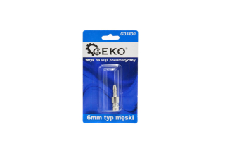 GEKO G03400 Konektor na pneumatickú hadicu 6 mm spojka adaptér samec