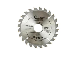 GEKO G00126 Kotúč na drevo zo spekaného karbidu 160x32x24T