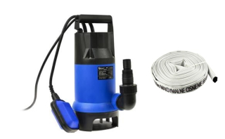 GEKO G81454 750W Ponorné kalové čerpadlo s plavákom plastové +požiarna hadica 20m 1"