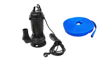GEKO G81402 Ponorné kalové čerpadlo s drvičom 2" WQD 10-8-0,55 550W + PVC hadica 20m