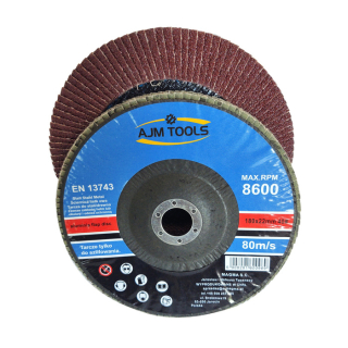 AJM Tools Brúsny lamelový kotúč 180mm na kov P40