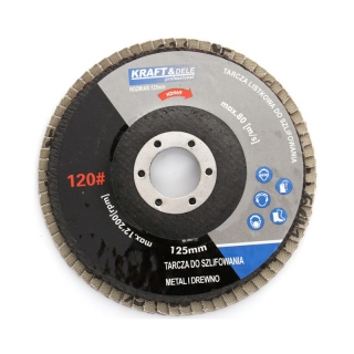 KRAFT&DELE KD969 Brúsny kotúč 125mm na drevo kov P120 10ks 