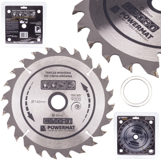 Powermat TDD-160x20x24Z Vidiový kotúč na drevo 160x20 24z