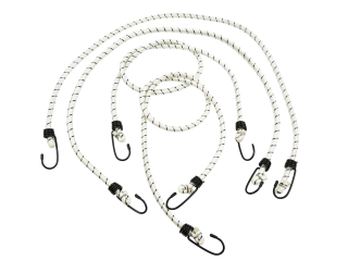GEKO G02395 Upínacie gumové lano 10 mm x 1 m sada 4 ks 