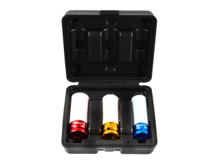 GEKO G10510 Nástrčné rázové kľúče hlavice pre hliníkové disky 17mm 19mm 21mm